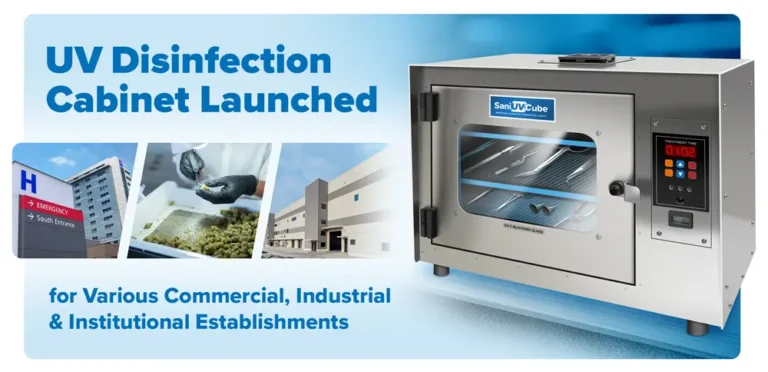 Atlantic Ultraviolet Corporation® Launches UV-C Disinfection Cabinet for Various Commercial, Industrial and Institutional Establishments