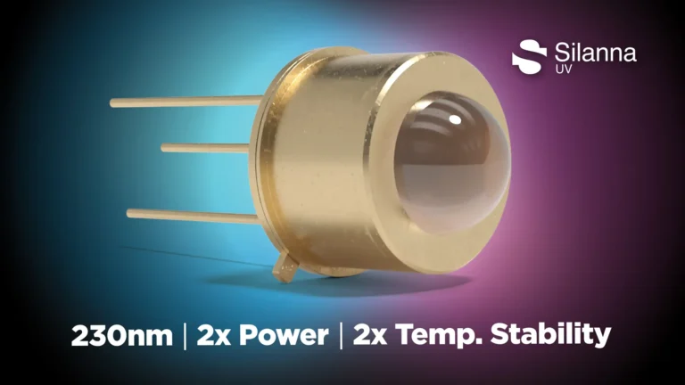 Silanna UV Unveils Enhanced Next Gen SF2 230 nm Far UVC LED With 2x Intensity